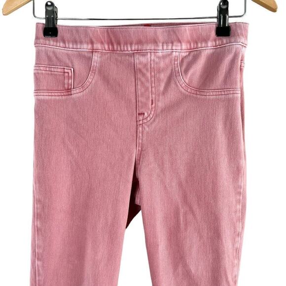 Spanx Pink Jean-ish Ankle Leggings Pull-on Skinny Shaping‎ Pants, Size Small - Picture 3 of 11
